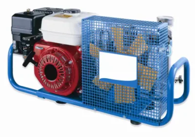 Compressore d'aria a benzina per immersione ad alta pressione da 100 l/min, 300 bar, 4500 psi, 2,2 kW, per attrezzatura subacquea
